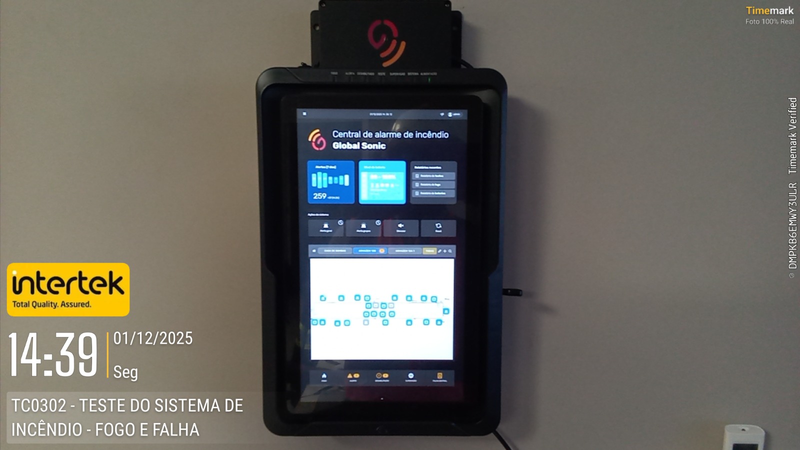 Painel e sistema elétrico em atividade técnica de campo